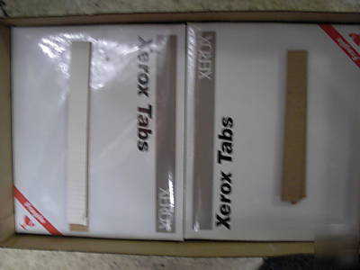 Xerox mylar ivory copier tabs 1/4 cut 9X11 1/2