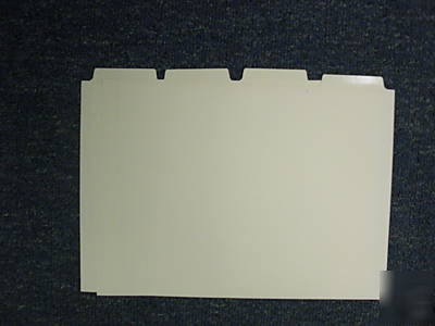 Xerox mylar ivory copier tabs 1/4 cut 9X11 1/2