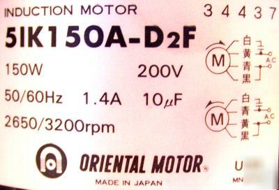 New 2 brand high speed induction motors #5IK150A-D2F