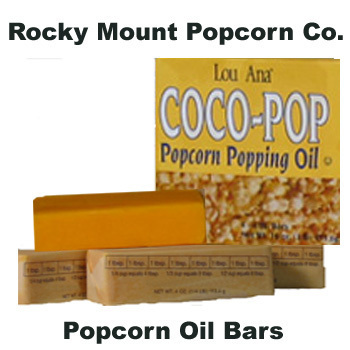 Popcorn popping oil bars pre-measured no mess 1 lb.