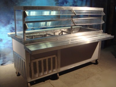 Servolift eastern cold buffet serving bar refridgerated