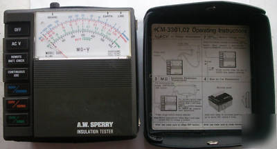 A w sperry insulation tester ohm meter model 3301