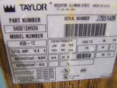 Nice taylor 450-12 1 flav shake freezer slush machine