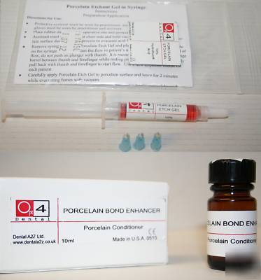 Dental supply, porcelain etchant and silane combi