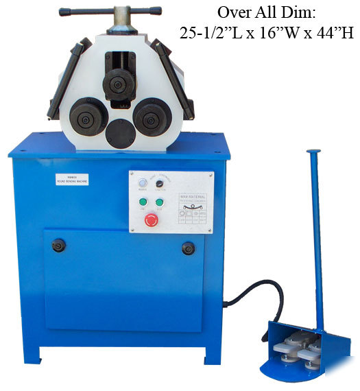 Ring band steel roller bender bending machine flat sq.