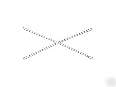Scaffold cross brace - galvanized, scaffolding