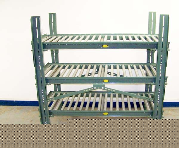 Hytrol gravity roller conveyer-3 tier/25.75