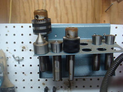 Machine shop metal lathe milling machine bench and all