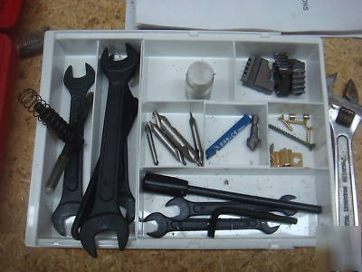 Machine shop metal lathe milling machine bench and all