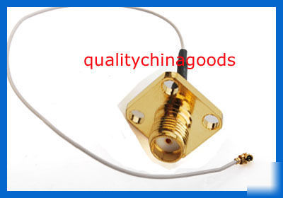 2 pcs rf pigtail sma female flange to ipx/ufl