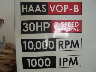 2005 haas vf-3 yt cnc mill, 10K rpm, low hours