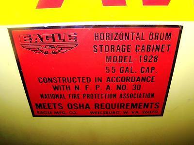 Eagle flammable 55 gal. manual safety cab