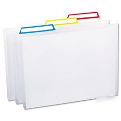 New secur-seal file folder, letter, assorted, 6/pack