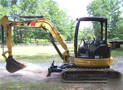 Cat 305CR, 47 hp, 11465 lbs, 11.5 ft dd, mini-excavator