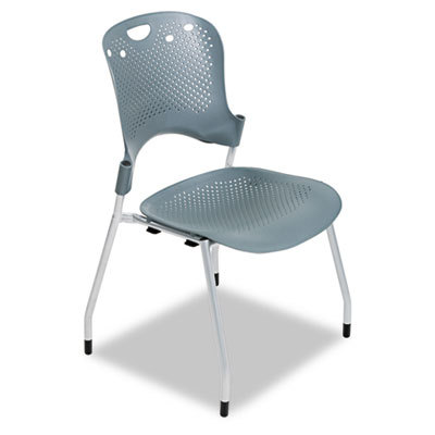 Circulation series stacking chair gray 25 x 23-3/4 x 34
