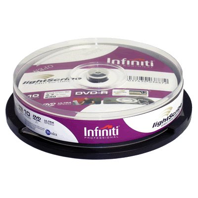 Infiniti lightscribe 16X 4.7GB dvd-r *10 spindle discs