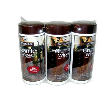 Weiman 3 pack granite wipes case pack 4 weiman 3 pack