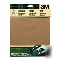 3MAND#8482; aluminum oxide sandpaper 9000NA, 9 in x 11 