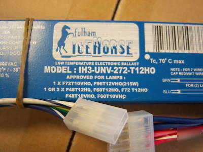 New fulham IH3-unv-272-T12HO ice horse 1-2 lamp ballast