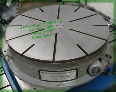 Rotary table 42 inch farmington made in usa xlnt shape