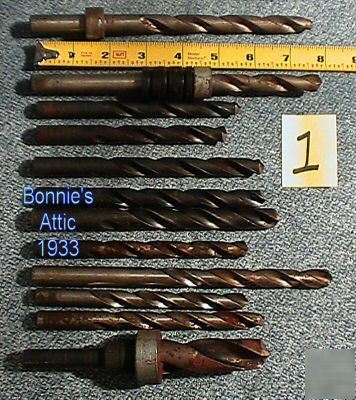 11 drill bits, 1/2