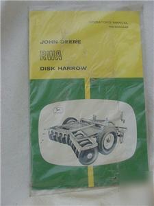 John deere TH448H harrow operator's manual deer