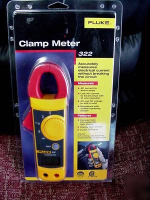 New fluke 322 clamp meter in package 