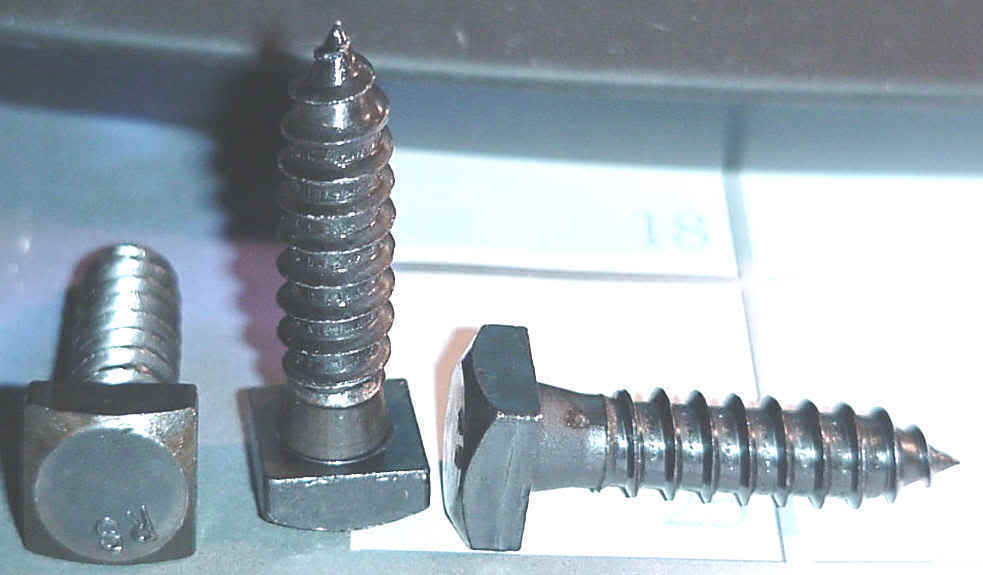 Square head lag bolts,1/4X1