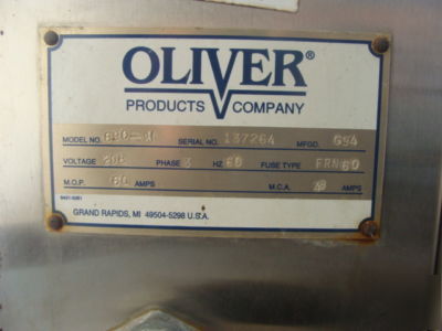 Oliver 690 computerized convection oven with stand 