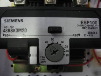 Siemens size 3 combination starter and circuit breaker