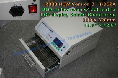 T-962A lcd V3 smt smd bga ic reflow bench top oven