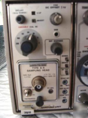 Tektronix 7S11 sampling unit w/ s-5 sampling head 