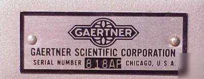 Usa made gaertner precision toolmaker's microscope