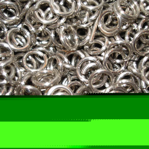 Aluminum jump ring sawcut 16G 5/16 chainmail chain mail
