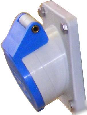 16A IP44 2P + e 240V angled ceenorm socket not gewiss