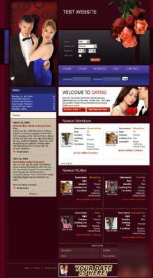 Gorgeous php dating website business 1YR free hosting 