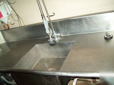 Hobart dishwasher with tables