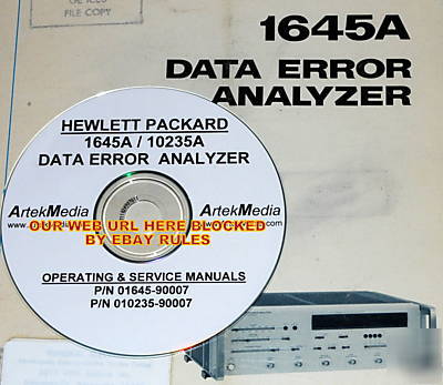 Hp 1645A 10235A operating & service manuals (2 volumes)
