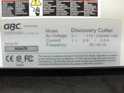 New nearly gbc discovery cutter great condition