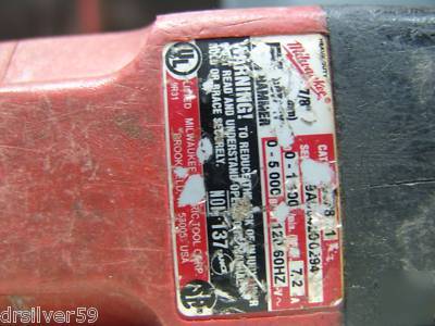 Milwaukee rotary hammer drill 5368-21 7/8