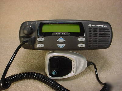 Motorola CDM1250 vhf 136-174 mhz 45 watt 64 ch mobile