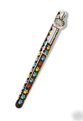 New kliban cat paw prints roller ball gel pen with icon- 
