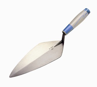 Rose narrow london heel brick trowel w/soft grip handle