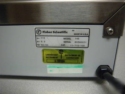 Fisher sci isotemp 145 dry bath 4 block capacity