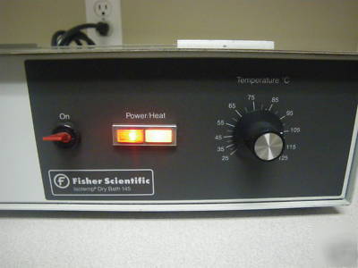 Fisher sci isotemp 145 dry bath 4 block capacity