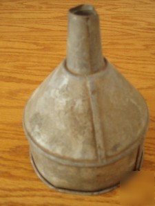 Old metal farm fuel filter w/screen remove water debris