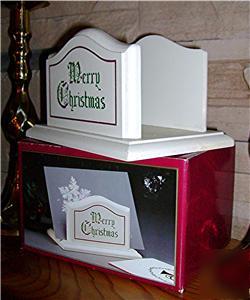 Victorian christmas card holder napkin merry christmas