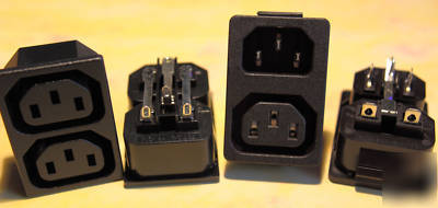 Electronic components iec inlet/outlet pack of 4 items