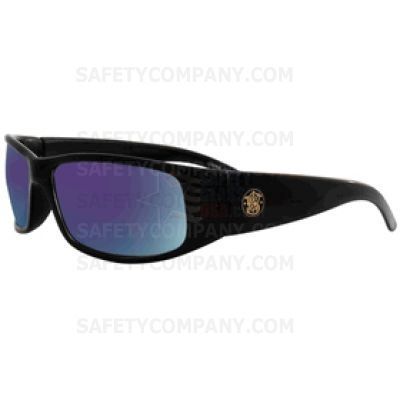 Smith wesson 3016316 elite safety glasses blue mirror