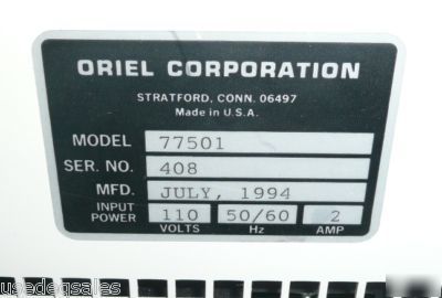 Oriel fiber optic illumination system w/spv accessories